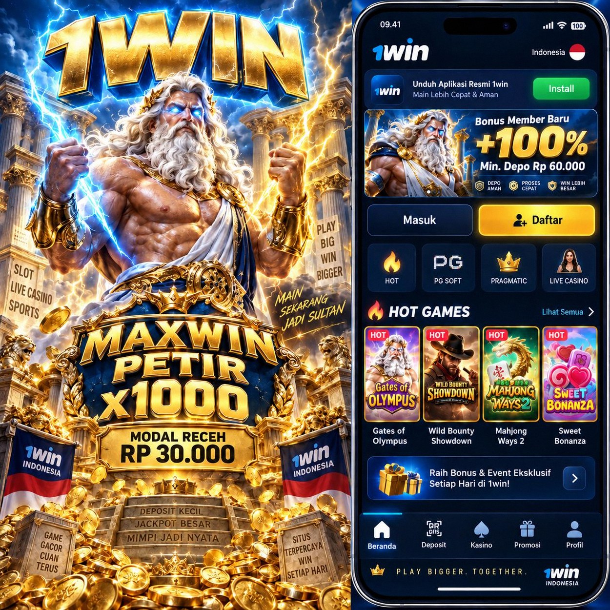 1WIN - Login Daftar Aman